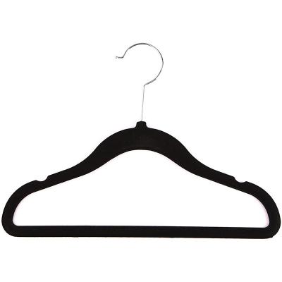 China High Quality Baby Velvet Hangers 50 Pcs Amazon Non-Slip Touch Velvet Kids Non Slip Baby Hangers Velvet for sale