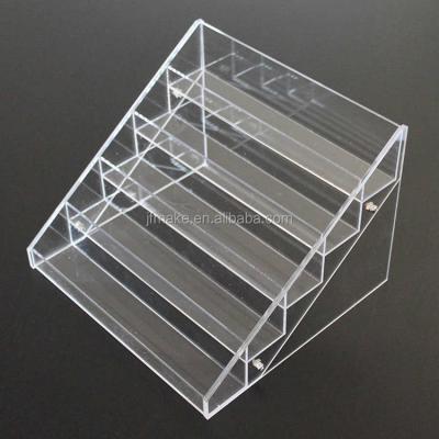 China PMMA JuFeng Clear Cosmetic Stand Acrylic Nail Polish Display (Acrylic) for sale