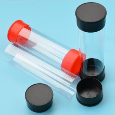 China Customized Direct Selling Clear Plastic Tube Wrap Around Packing Tube for sale