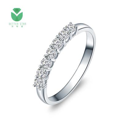 China 14k/18k White Gold Engagement Ring Wedding Band HPHT Lab Developed Custom CVD Environmentally Friendly Diamond Ring Jewelry Price for sale