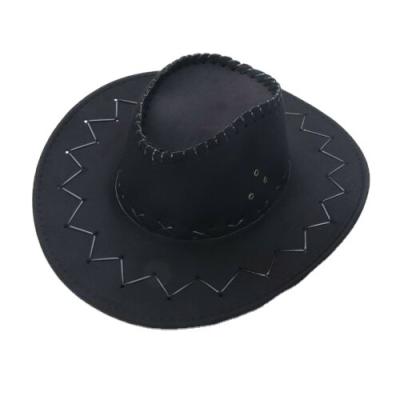 China Newest Eco - Friendly Made In China Cowboy Hat Party Decorations Black Cowboy Hat for sale