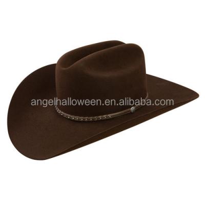 China Wholesale Comfortable Ladies Mens Rodeo Cowboy Hats Brown Cattleman Western Style NC2379 for sale