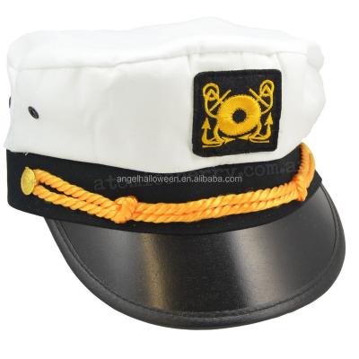 China Character Sale Halloween Carnival Party Sailor White Senior Captain Navy Hat NH4046 for sale