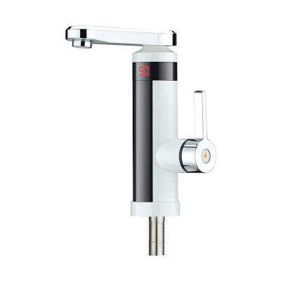 China Professional Single Hole Kitchen Faucet LED Digital Display Electric Water Heater Faucet 2022year for sale