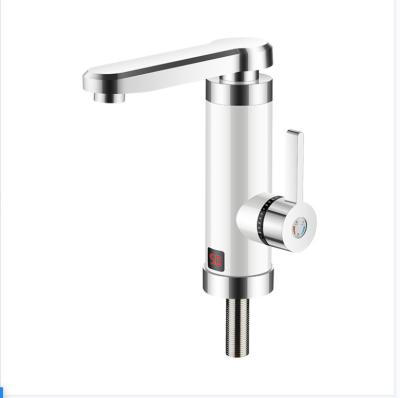 China Plastic Bottom Temperature, Kitchen And Bathroom Inlet Display Electric Faucets ABS Plastic Dual-Use Hot And Cold Instantaneous Heater for sale