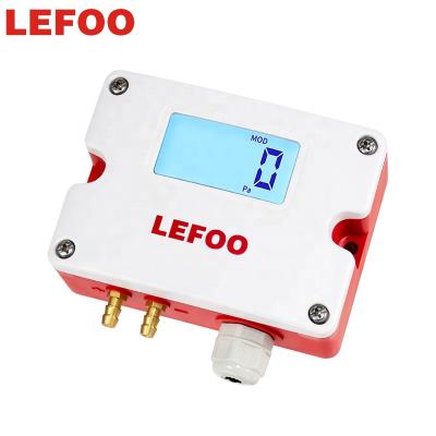 China LEFOO Analog LCD Digital RS485 Display Output Air Pressure Differential Transmitter Low Pressure Differential Sensor LFM51 zu verkaufen