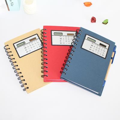 China Calculator Notepad Spiral Notebook Self Adhesive Solar Sticky Notes Set with Eco-friendly Pen for sale