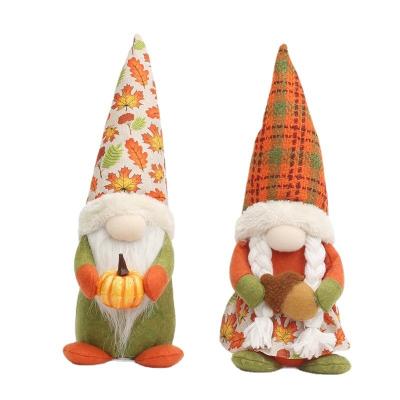 China Leaf Turkey Rudolph Glow Faceless Doll Thanksgiving Festival New Harvest Fabric Festival Cloth New Harvest Day Gift Pumpkin Decoration for sale