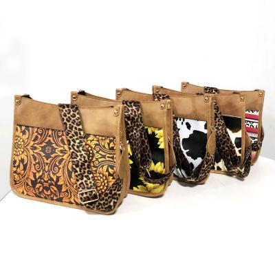 China Fashion Print Animal Guitar Strap PU Leather Cross - Body Bags For Women Girls for sale