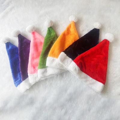 China Hanging Color Pom Pom Velvet Beans Christmas Tree Christmas Hats Various for sale