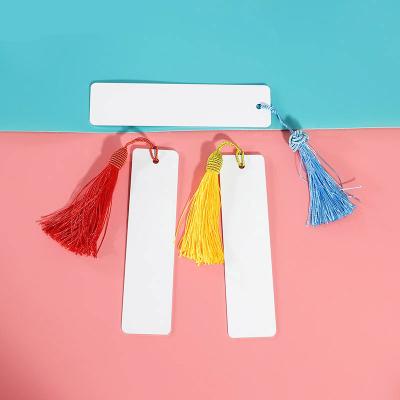 China Fashiontable Sublimation Blanks Heat Transfer Metal Foil DIY Bookmark for sale