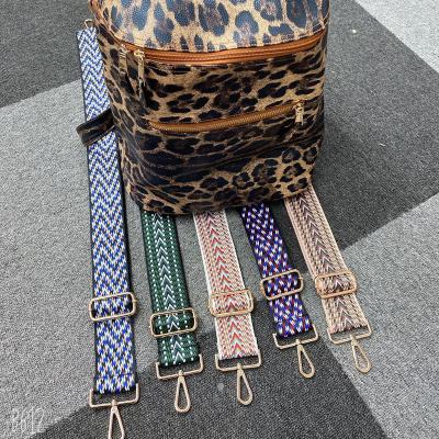 China For Popular Design Of Tote Bags 2022 New 5cm Cotton Knitted Shoulder Strap For Backpack Collection for sale