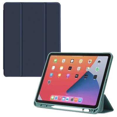 China Stand Case PU Leather Case With Auto Sleep And Wake Pencil Slot Case For iPad 2020 Case 10.9 For iPad Air 4 for sale