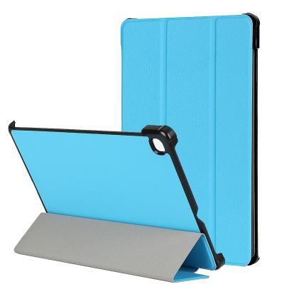 China Leather Tri Folded Case Tablet Case For Samsung Galaxy Tab S6 Lite SM-P10/P615 Stand Case for sale