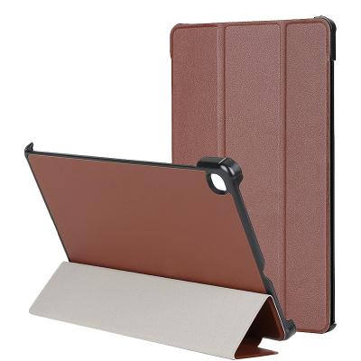 China Tri Folded Leather Case PU Leather Hard Case For Samsung Galaxy Tab S6 Lite SM-P10/P615 Case for sale