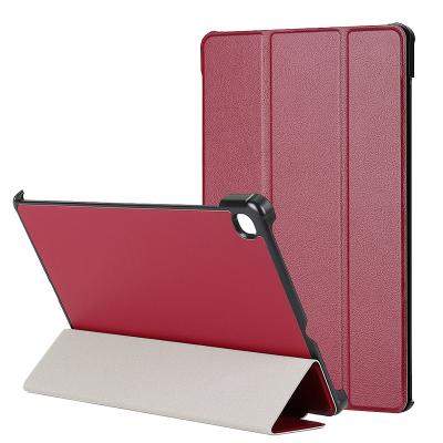 China Tri Folded Leather Case PU Leather Hard Case For Samsung Galaxy Tab S6 Lite SM-P10/P615 Case for sale