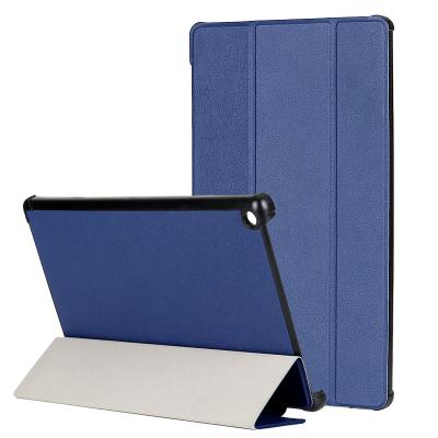 China Tri Folded Protective Case Tablet Stand Case PU Leather Case For Amazon Kindle Fire HD 10 Case for sale