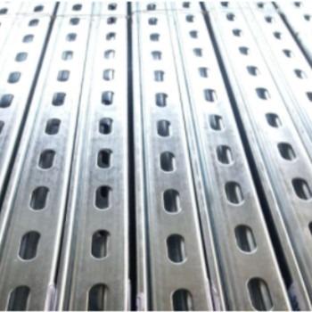 China Building Construction Material Slotted Galvanized Steel Strut GI C Channel for sale