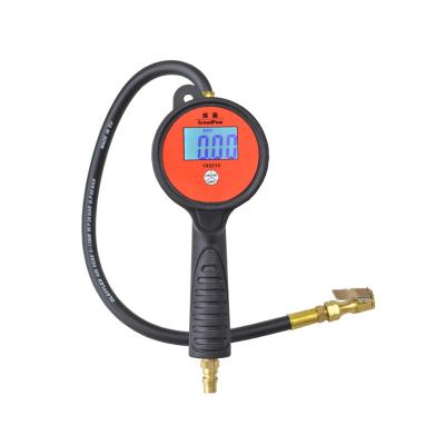 China Quick Delivery Tire Pressure Monitor Car Motorcycle Bike Digital Car Tire Inflator Digital Tire Pressure Gauge Reader for sale