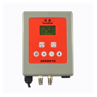 China Wall Mounted Automatic Tire Pressure Monitor Car Tire Air Machine Tire Inflator with Air Hoses for sale