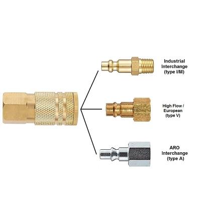 China European Quick Male Thread High Flow ARO Universal Air Compressor Connect Coupler for sale