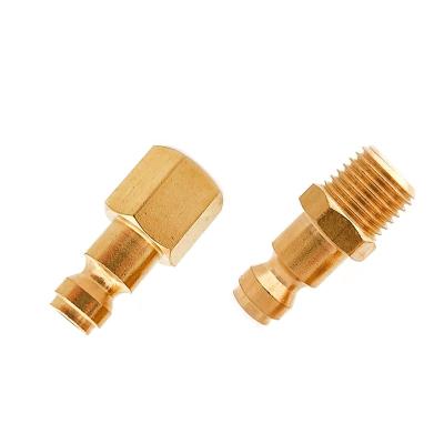 China Male Thread Standard Male Straight Brass Quick Connect Tru-Flate Automotive Air Hose Fittings for sale