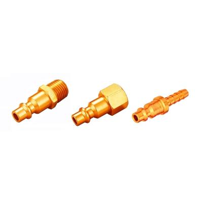 China High Quality Hardened Steel Coupler Heat Treated Male Thread Push Connection Air for sale