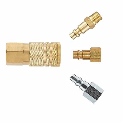 China Male Thread Connector High Quality Universal Quick Brass Interface Flow Air Coupler for sale