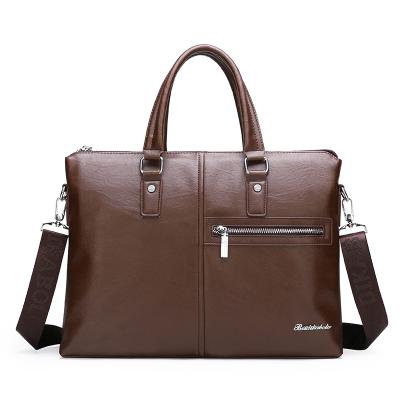 China Classic Textured Fabric Fashion Portable Men's Briefcase Men's Laptop Handbag Business Travel Briefcase For Out Of Office for sale