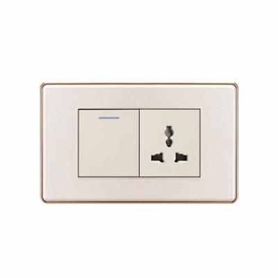 China 2021 Wholesale PC Power Single Wall Electrical Switched Socket for sale