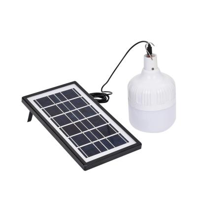 China Warehouse Latest Design High Quality 20W 30W 40W 50W Rechargeable Led Solar Emergency Light Bulb for sale