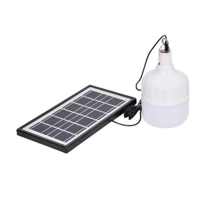 China 20W 30W 40W 50W Portable Warehouse Lamp Rechargeable Solar Led Emergency Light Bulb Solar Light Bulb for sale