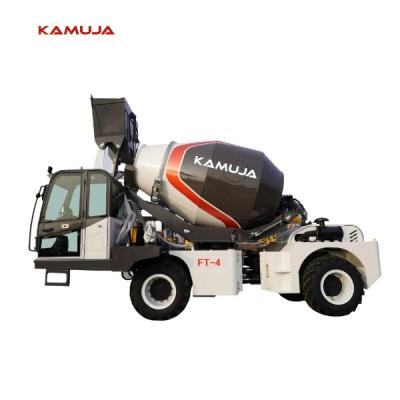 China 4m3 Automatic Concrete Mixer Machine 5800L Trailer Mounted Volumetric Concrete Mixer for sale