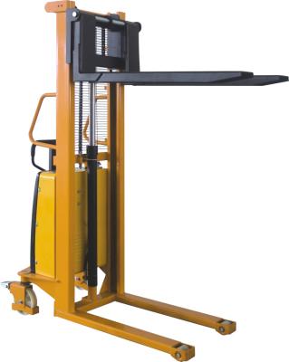 China Semi Electric Stacker, 1t/1.5t/2ton load , high-strength mast extended 3m à venda