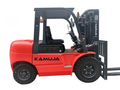 China 5000kg Load Capacity Diesel Engine Forklift with Dual Front wheels for sale