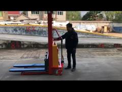 Semi Electric Stacker Operation