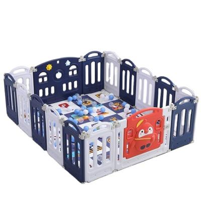 China Contemporary PE Baby Play Yard Safety Plastic Plastic Fence Kids Large Baby Playpen for sale