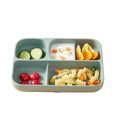 China Minimalist Kids Silicone Lunch Box Container Set Collapsible Bento Lunch Box Custom Foldable Food Grade Eco Friendly for sale