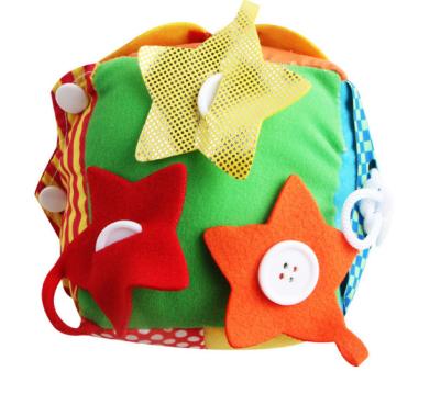 China Cheap Price Colorful Dice Soft With Clothes Kids Plush Educational Toy for sale