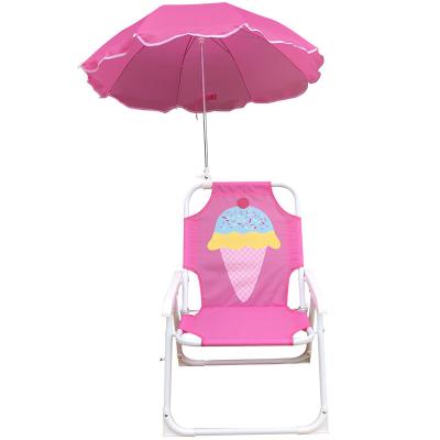 China Kids Child Outdoor Folding Chair for Home Use Baby Multifunctional Chair with Sunshade for sale