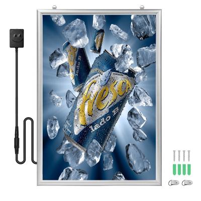 China Guangzhou Cheap Price Indoor Indoor Photo Display Poster Light Boxes Slim Screws Mounted Aluminum Snap View Led Light Box for sale