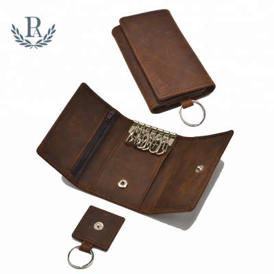 China Crazy Key Vintage Horse Leather Wallets for sale