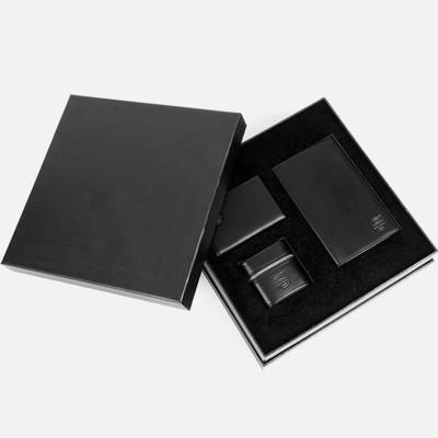 China 2020 Business Gift Passmei Leather Wallets And Holders Sets Manufacturer Luxury Leather Gift Box for sale