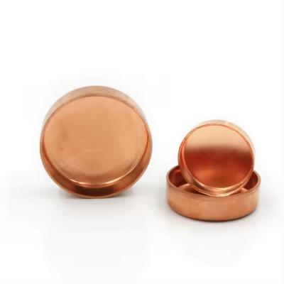 中国 USA Origin Copper Pipe Cap with Polished Finish and NPT Thread Type 販売のため