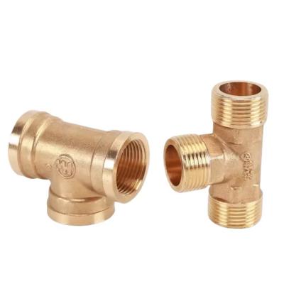 中国 Industry Water Pipe ANSI JIS DIN Standard Copper Nickel Equal Tee For Threaded Connection 販売のため