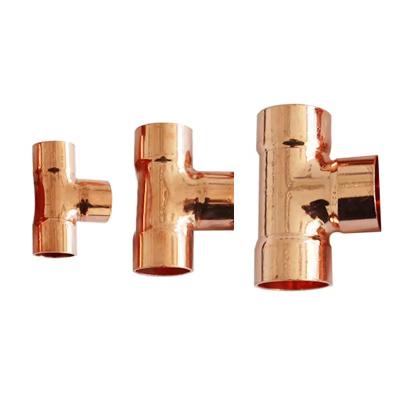 中国 ANSI JIS DIN Standard Copper Nickel Equal Tee For Water Pipe Industry Customized Logo 販売のため