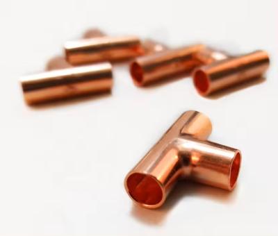 China ASME B16.9 C70600 CUNI 9010 1/2''-36'' Equal Tee Copper Nickel Pipe Fittings for sale