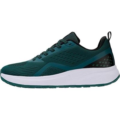 China OEM New Fashion Design Breathable Cushioning Waist Increasing Cushioning Mesh Sneakers Men Sports Shoes Green for sale