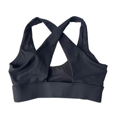 China 2021 New Fashion Breathable Custom Neck Gym Yoga Sports Wholesale Backless Bra Custom Logo for sale