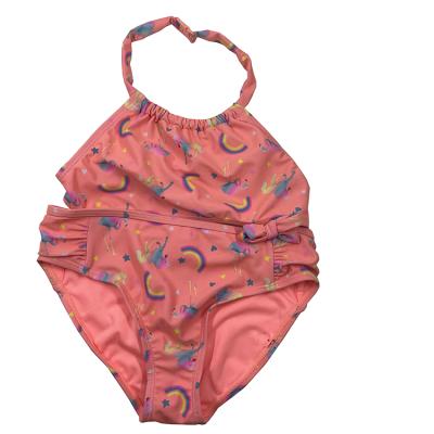 China Hot Selling Breathable Cute Girl Print Swimsuit Baby Kids Beach Swimsuit Girl Baby Bow Swimsuit for sale